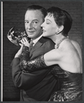 Maurice Evans and Signe Hasso in rehearsal for the stage production The Apple Cart