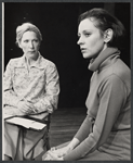 Penelope Allen and Roberta Maxwell in the stage production Ashes