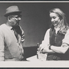 Director Nigel Patrick and Jennifer Hilary in rehearsal for the stage production Avanti!