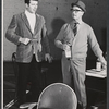 Robert Reed and director Nigel Patrick in rehearsal for the stage production Avanti!