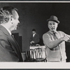 Lareto Caringi, Robert Reed, and director Nigel Patrick in rehearsal for the stage production Avanti!