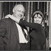 Unidentified man and Chita Rivera during rehearsal for the stage production Bajour