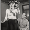 Chita Rivera and Herschel Bernardi during rehearsal for the stage production Bajour