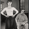 Chita Rivera and Herschel Bernardi during rehearsal for the stage production Bajour