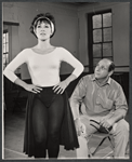 Chita Rivera and Herschel Bernardi during rehearsal for the stage production Bajour