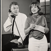 Robert Burr and Nancy Dussault during rehearsal for the stage production Bajour