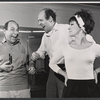 Herschel Bernardi, Herb Edelman, and Chita Rivera during rehearsal for the stage production Bajour