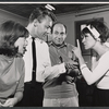 Nancy Dussault, Robert Burr, Herschel Bernardi, and Chita Rivera during rehearsal for the stage production Bajour