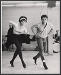 Chita Rivera and Gus Trikonis during rehearsal for the stage production Bajour