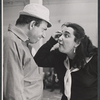 Herschel Bernardi and Antonia Rey during rehearsal for the stage production Bajour