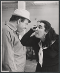 Herschel Bernardi and Antonia Rey during rehearsal for the stage production Bajour