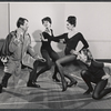 Fritz Weaver and unidentified dancers in rehearsal for the stage production Baker Street
