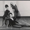Unidentified dancers in rehearsal for the stage production Baker Street