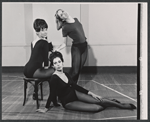 Unidentified dancers in rehearsal for the stage production Baker Street