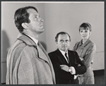 Fritz Weaver, Martin Gabel, and Inga Svenson in rehearsal for the stage production Baker Street