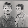 Inga Svenson and Fritz Weaver in rehearsal for the stage production Baker Street