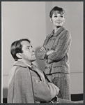 Fritz Weaver and Inga Svenson in rehearsal for the stage production Baker Street