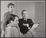 Inga Svenson, Fritz Weaver, and Martin Gabel in rehearsal for the stage production Baker Street