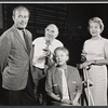 George Voskovec, Ed Begley, Ann Harding, and Betty Field during rehearsal for the stage production Banderol