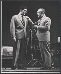 William Bogert and unidentified actor in the stage production Banderol