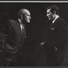 Unidentified actor and William Bogert in the stage production Banderol