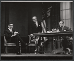 William Bogert, George Voskovec, and Staats Cottsworth in the stage production Banderol