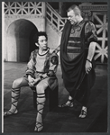 Eugene Troobnick and Rex Everhart in the American Shakespeare Festival stage production Androcles and the Lion