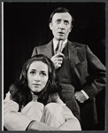 Maria Tucci and Tom Aldredge in the 1967 American Shakespeare production of Antigone