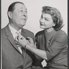 Publicity photo of Arthur Treacher and Valerie Bettis in the stage production Back to Methuselah