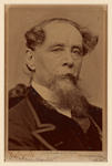 Albumen photograph, on card, of Charles Dickens