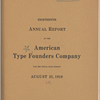 Eighteenth Annual report of the American Type Founders' Company