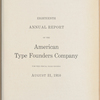 Eighteenth Annual report of the American Type Founders' Company