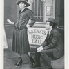 Barbra Streisand and unidentified actor in the stage production Funny Girl