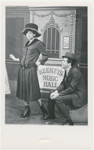 Barbra Streisand and unidentified actor in the stage production Funny Girl