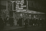 Bye Bye Birdie marquee and opening night crowd