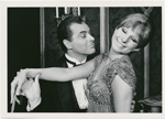 Johnny Desmond and Barbra Streisand in the stage production Funny Girl.