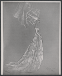 Costume sketch by Adrian for the stage production Camelot