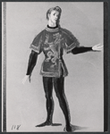 Costume sketch by Adrian for the stage production Camelot