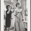 Julie Andrews in costume fitting for the stage production Camelot