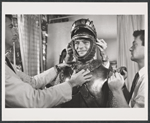 Robert Goulet in costume fitting for the stage production Camelot