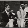 Roddy McDowall and cast in rehearsal for the stage production Camelot
