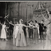 Julie Andrews and ensemble in the stage production Camelot