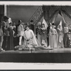 Robert Goulet and ensemble in the stage production Camelot