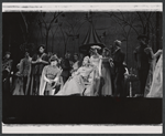 Julie Andrews and ensemble in the stage production Camelot