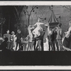 Julie Andrews and ensemble in the stage production Camelot