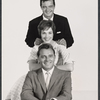 Publicity.photo of Robert Goulet, Julie Andrews, and Richard Burton in the stage production Camelot
