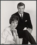 Publicity.photo of Julie Andrews and Robert Goulet in the stage production Camelot