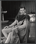William Squire in the stage production Camelot