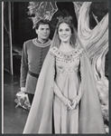 William Squire and Julie Andrews in the stage production Camelot