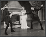 John Cullum, Julie Andrews and Robert Goulet in the stage production Camelot